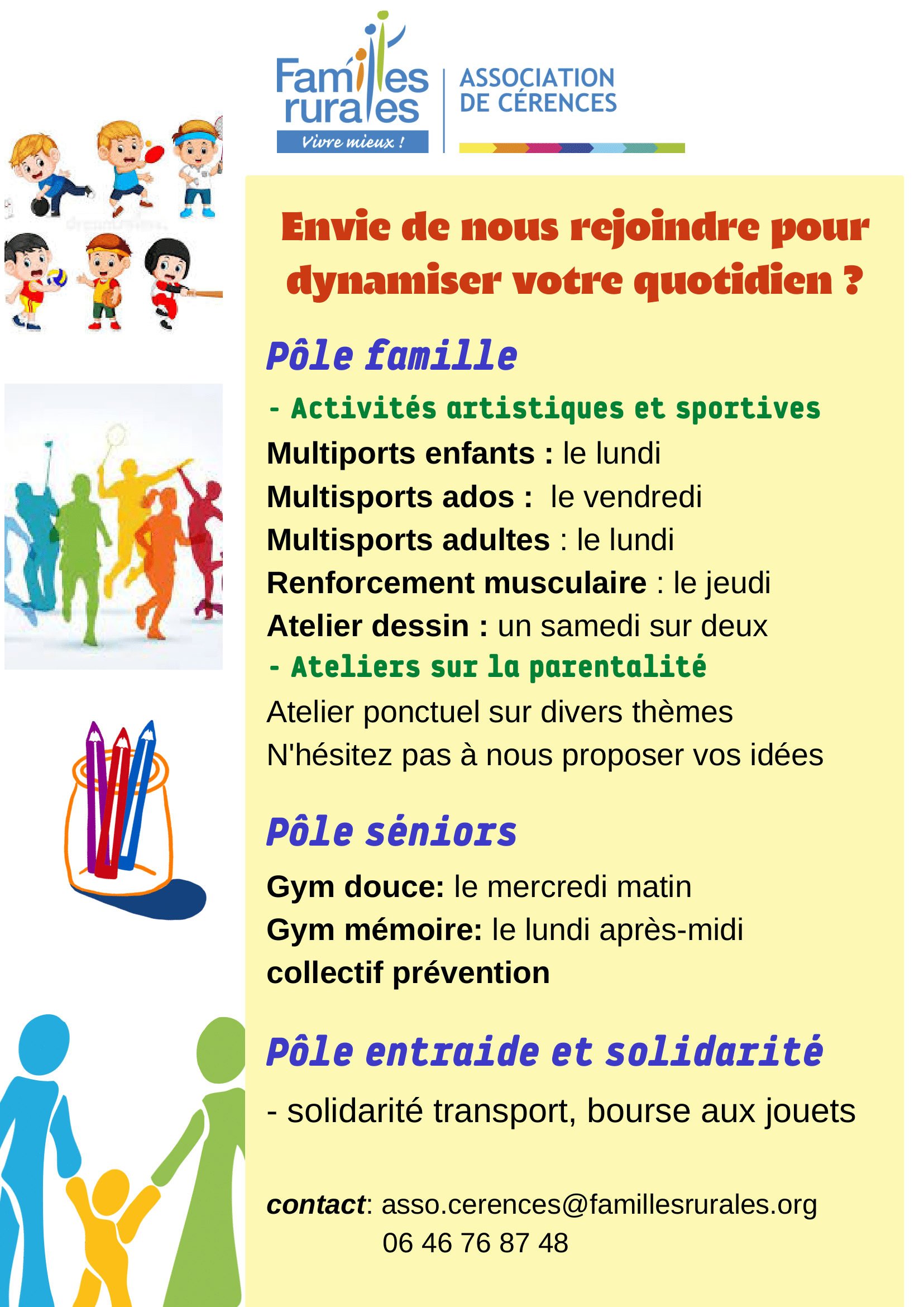 Flyer activité générale