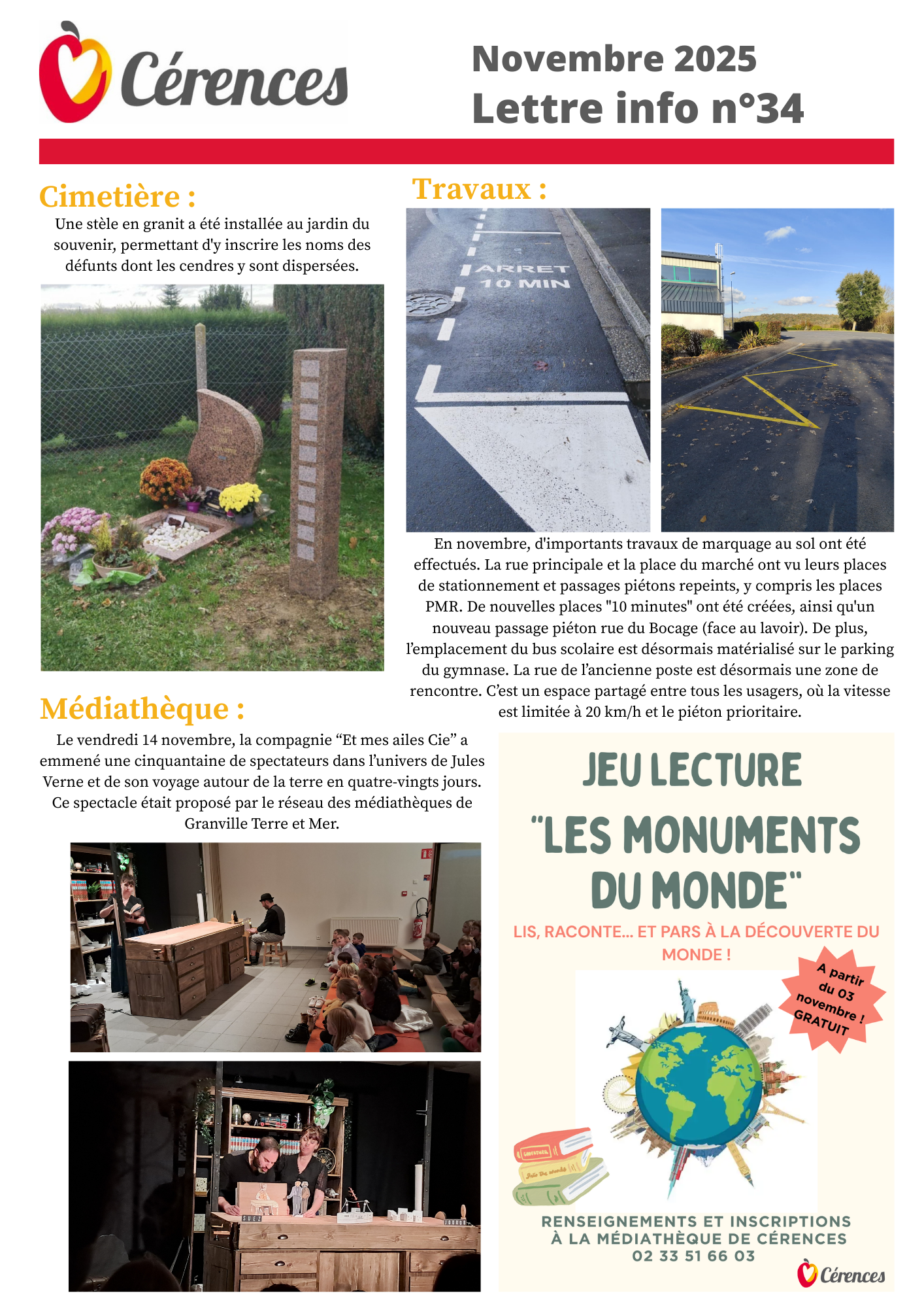 Cérences info novembre 2025 recto