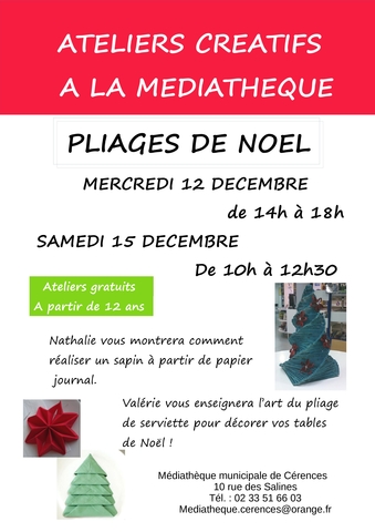 affiche noel atelie